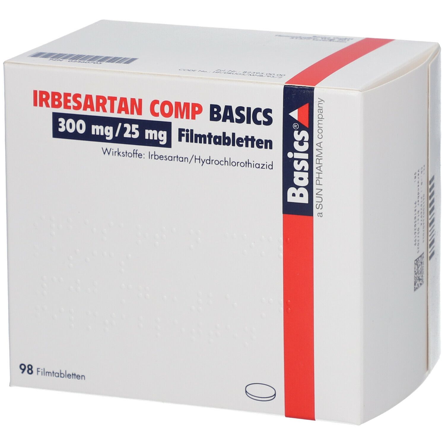 IRBESARTAN COMP BASICS 300 Mg 25 Mg 98 St Mit Dem E Rezept Kaufen