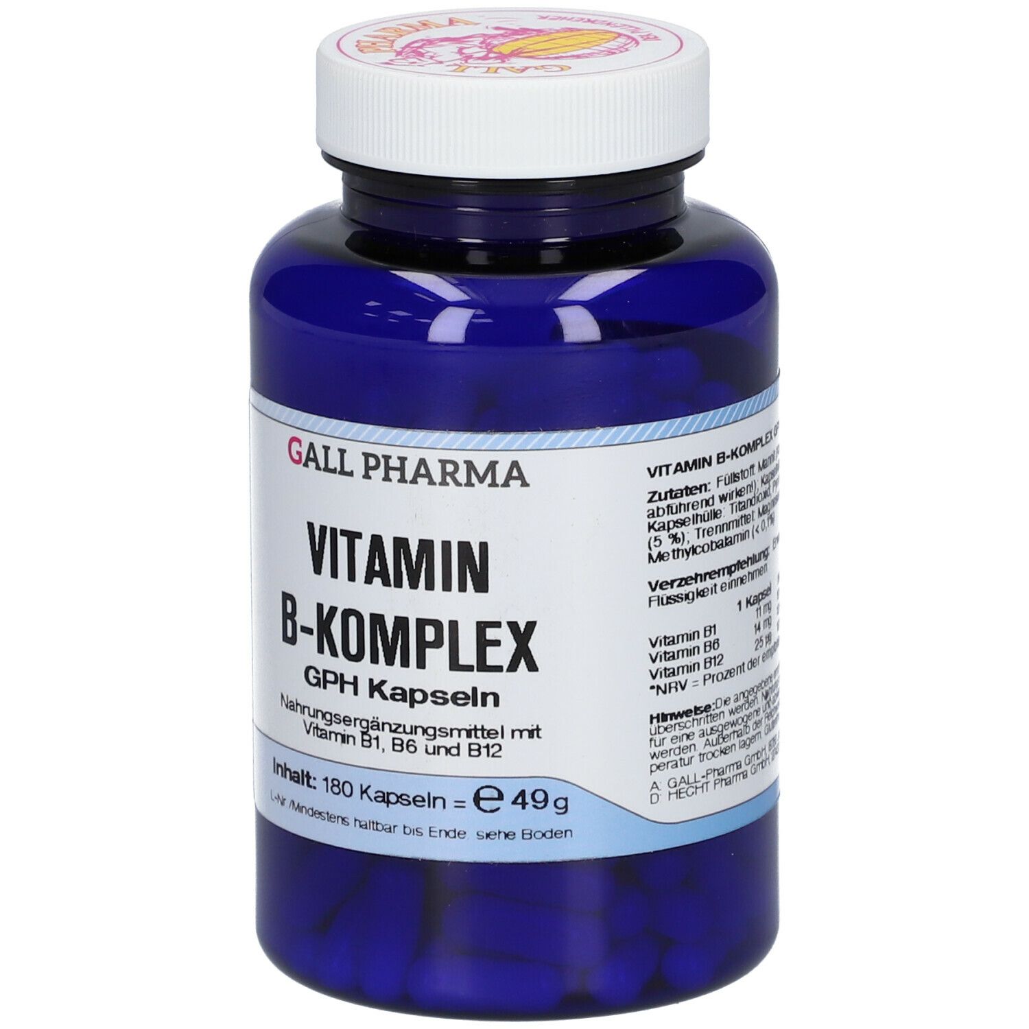 GALL PHARMA Vitamin B Komplex GPH Kapseln 180 St Shop Apotheke