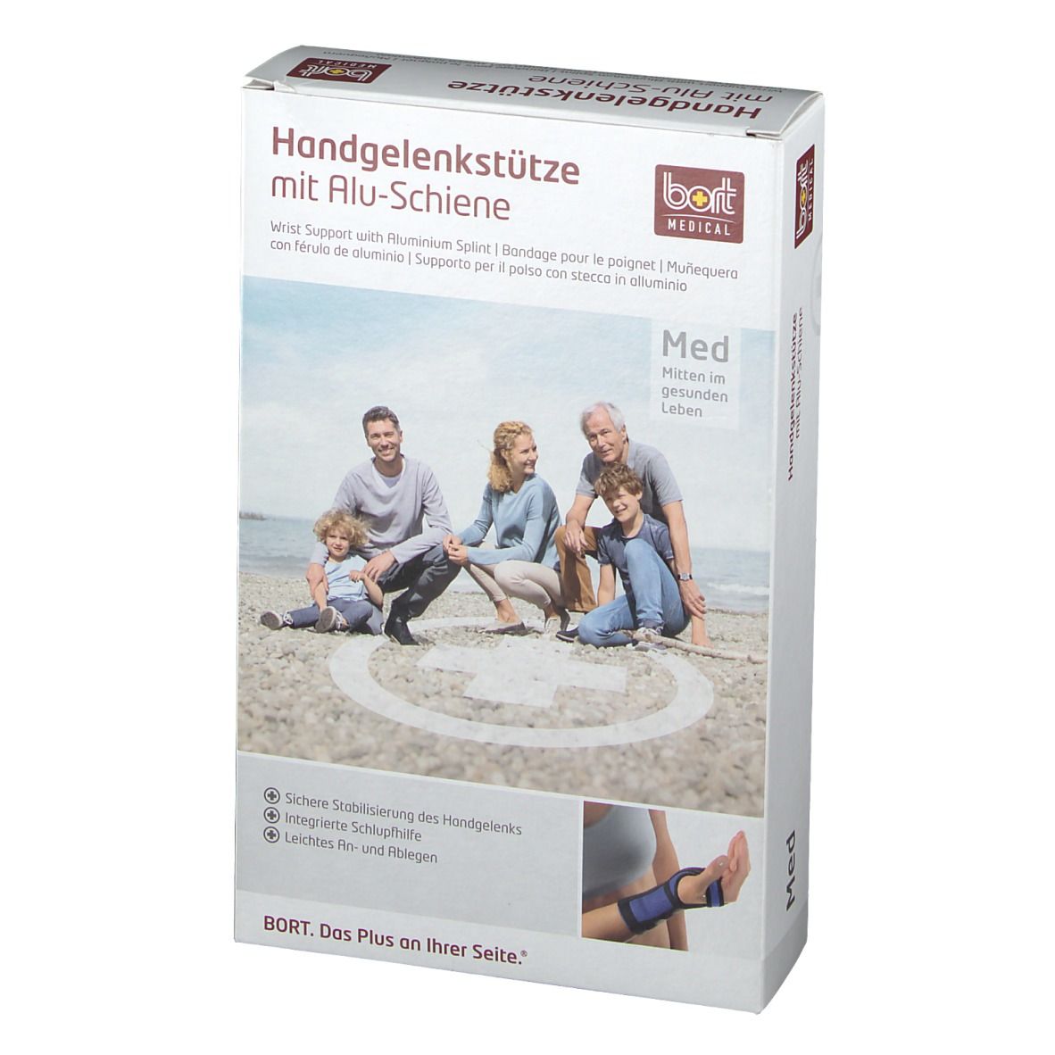 BORT Handgelenkstütze mit Alu Schiene links haut Gr L 1 St Shop Apotheke