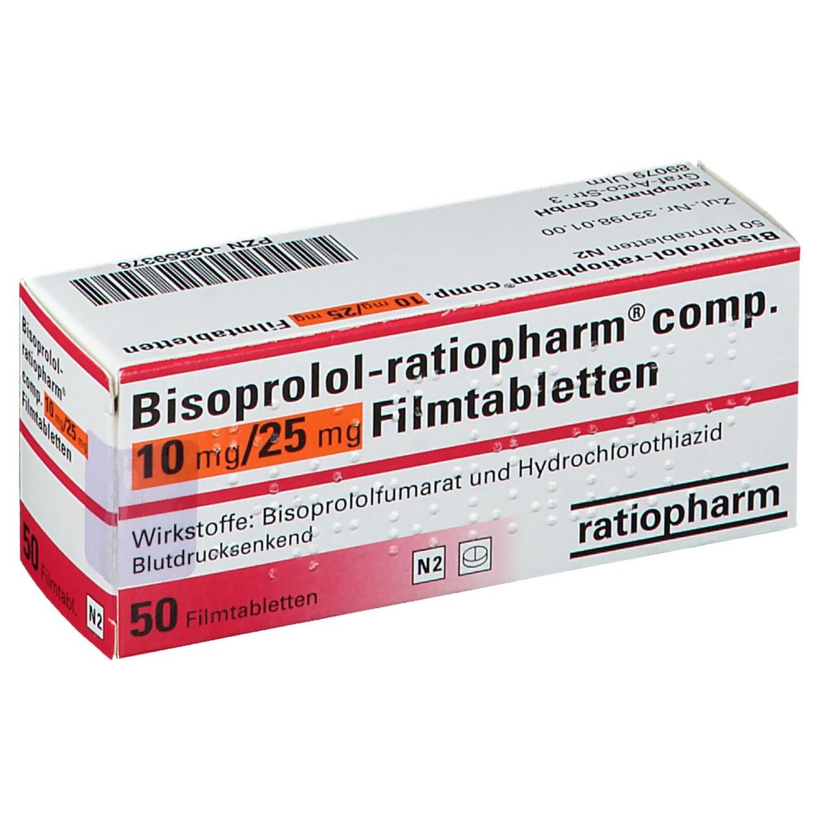 Bisoprolol Ratiopharm Comp Mg Mg St Mit Dem E Rezept Kaufen