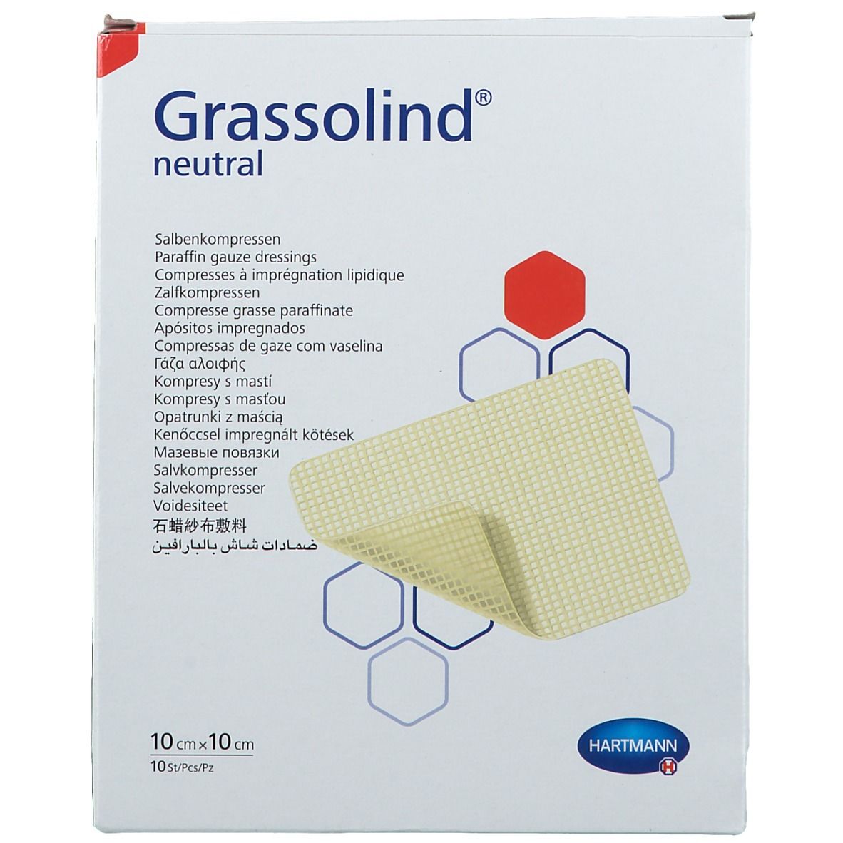 Grassolind Salbenkompressen Steril 10 X 10 Cm 10 St Shop Apotheke