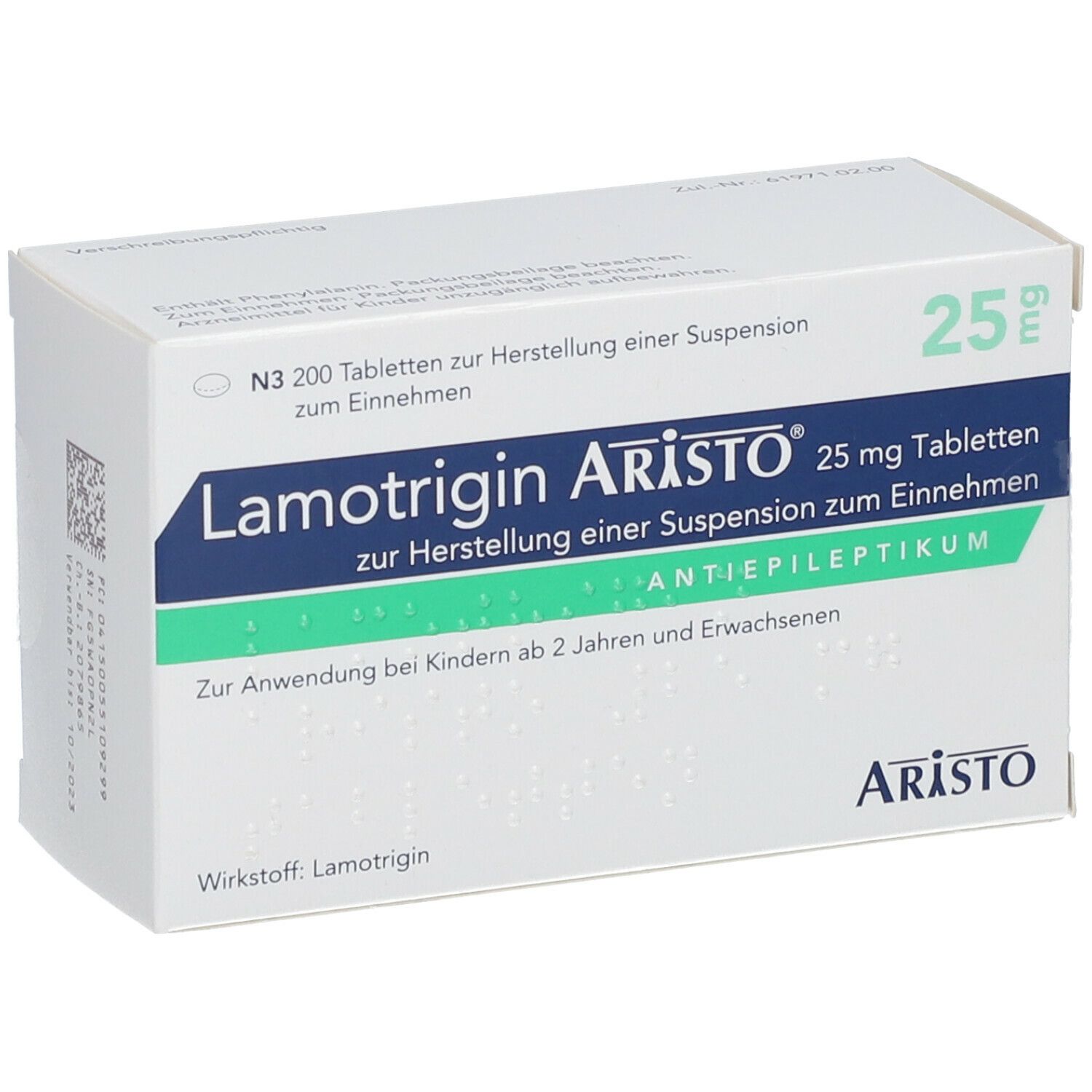 Lamotrigin Aristo Mg St Mit Dem E Rezept Kaufen Shop Apotheke