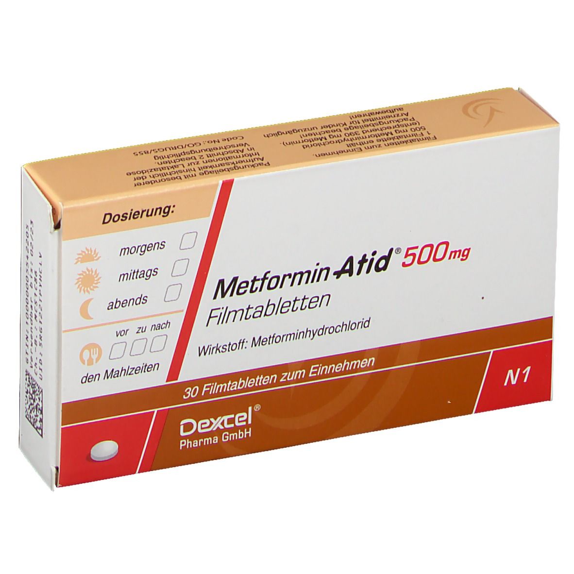 Metformin Atid 500 Mg 30 St Mit Dem E Rezept Kaufen Shop Apotheke