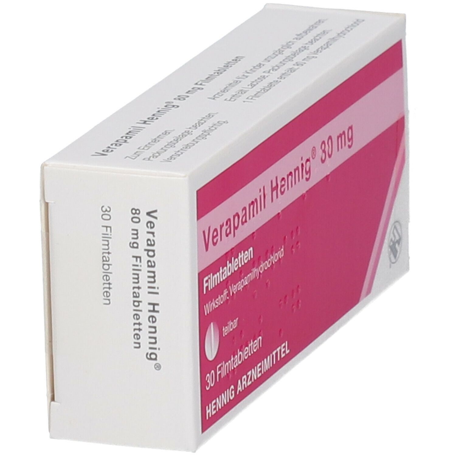 Verapamil Hennig 80 Mg 30 St Mit Dem E Rezept Kaufen Shop Apotheke