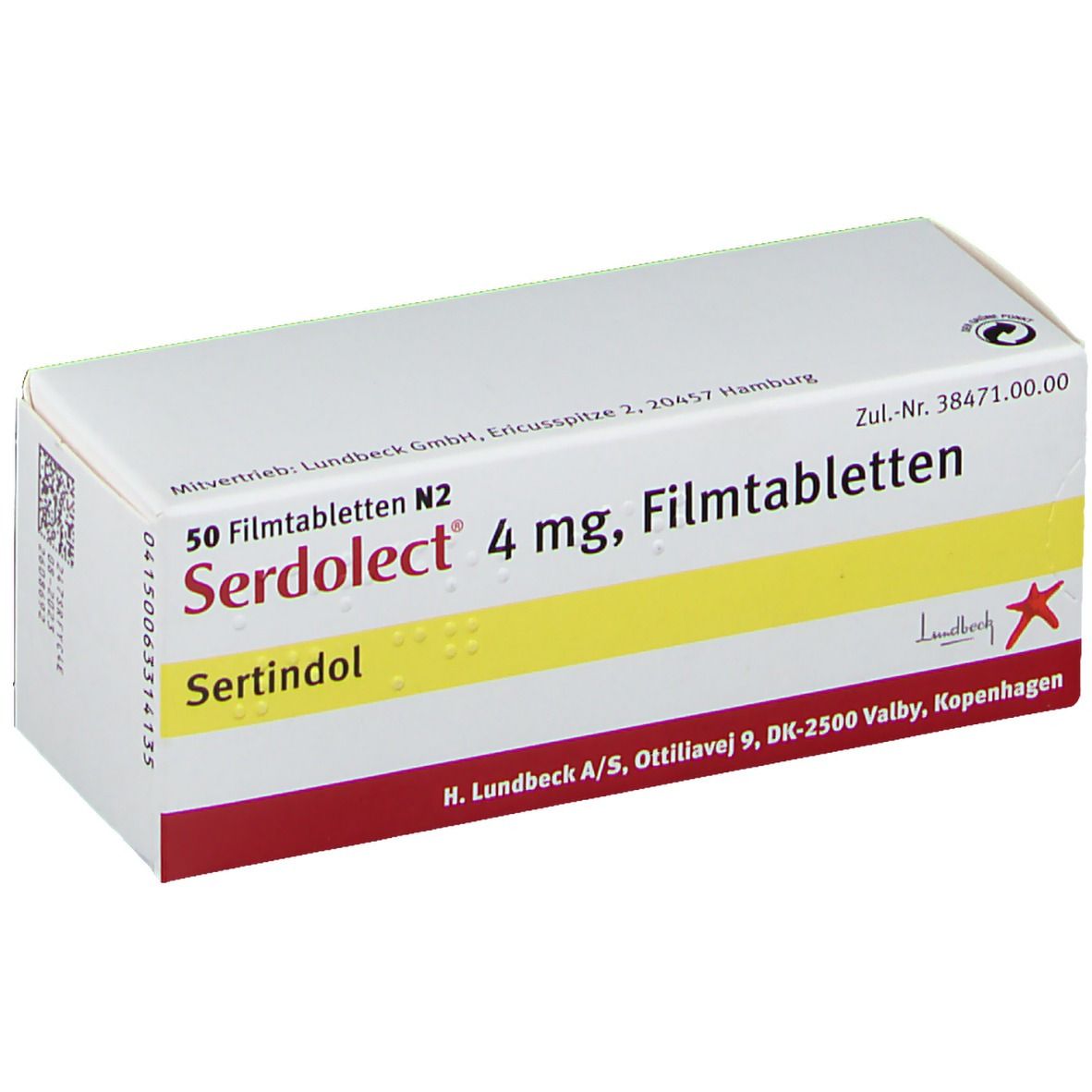 Serdolect 4 Mg 50 St Mit Dem E Rezept Kaufen Shop Apotheke