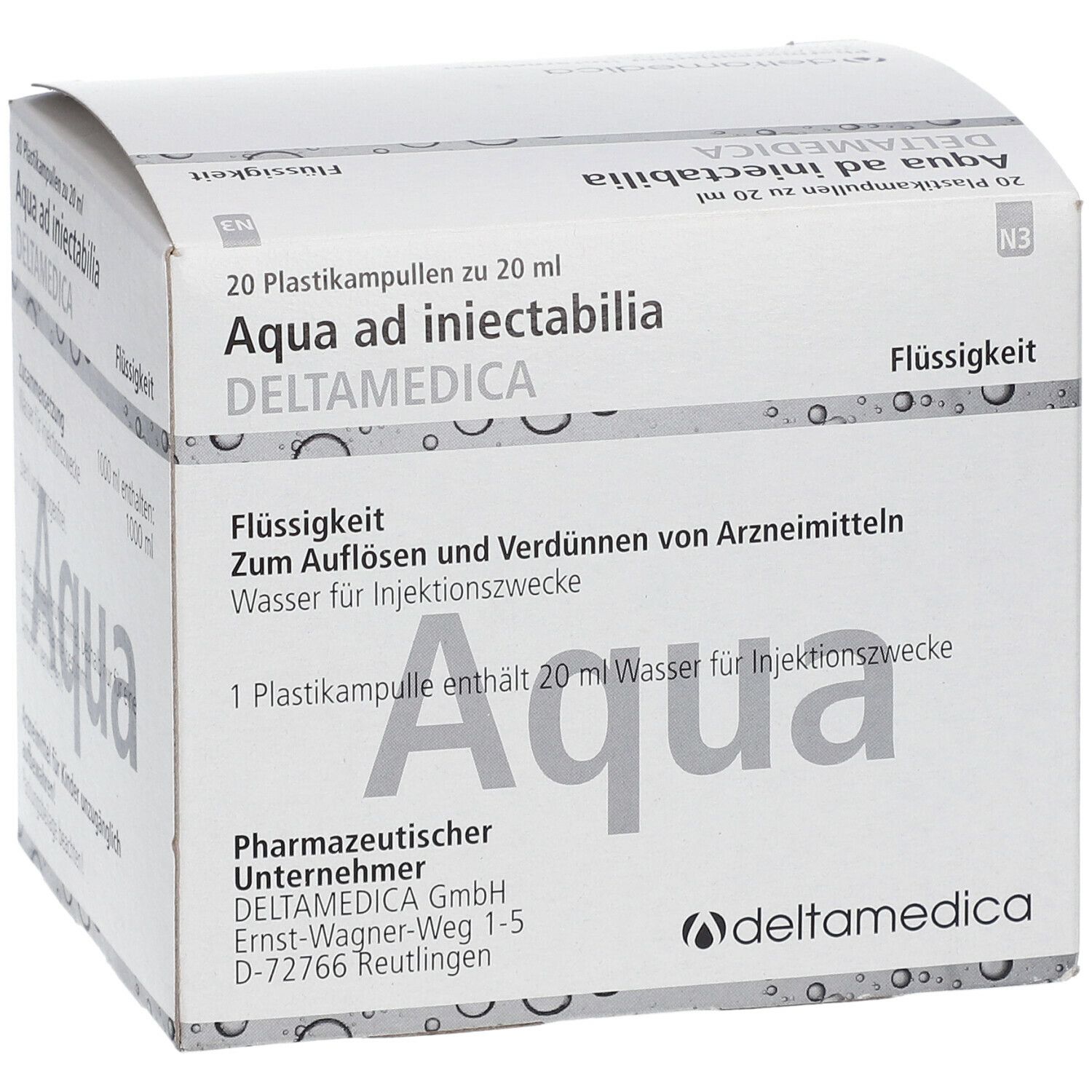 Aqua Ad Iniectabilia Plastik X Ml Shop Apotheke