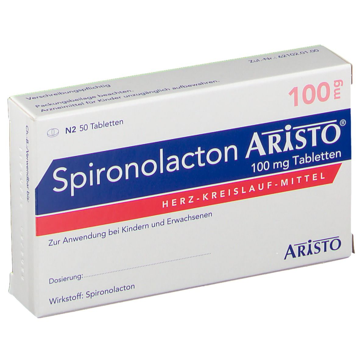 Spironolacton Aristo 100 Mg 50 St Mit Dem E Rezept Kaufen Shop Apotheke