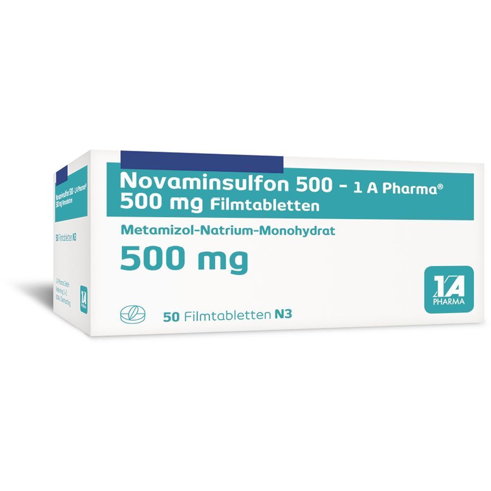 Novaminsulfon 500 1A Pharm 50 St Mit Dem E Rezept Kaufen Shop Apotheke