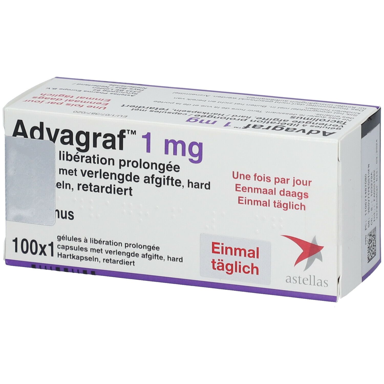 Advagraf 1 Mg 100 St Mit Dem E Rezept Kaufen Shop Apotheke