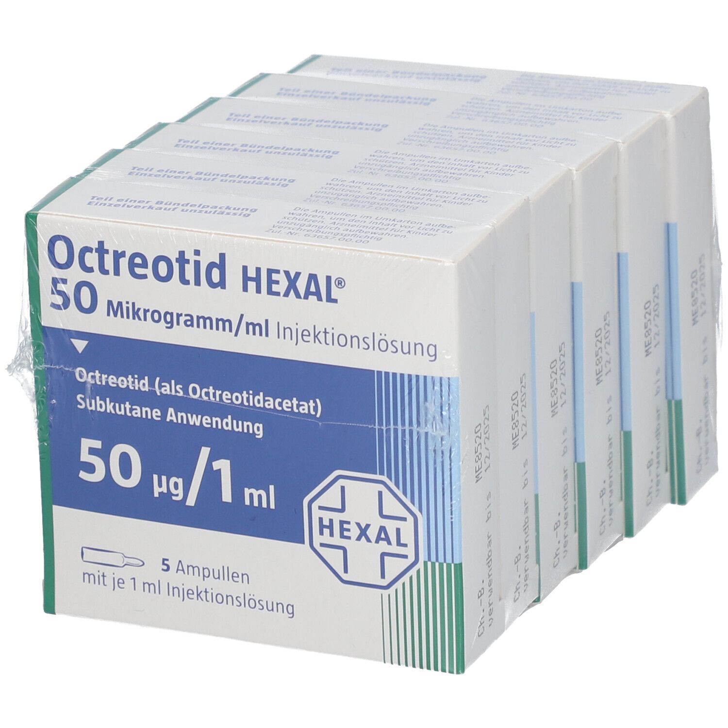 Octreotid HEXAL 50 µg ml 6x5 St mit dem E Rezept kaufen Shop Apotheke