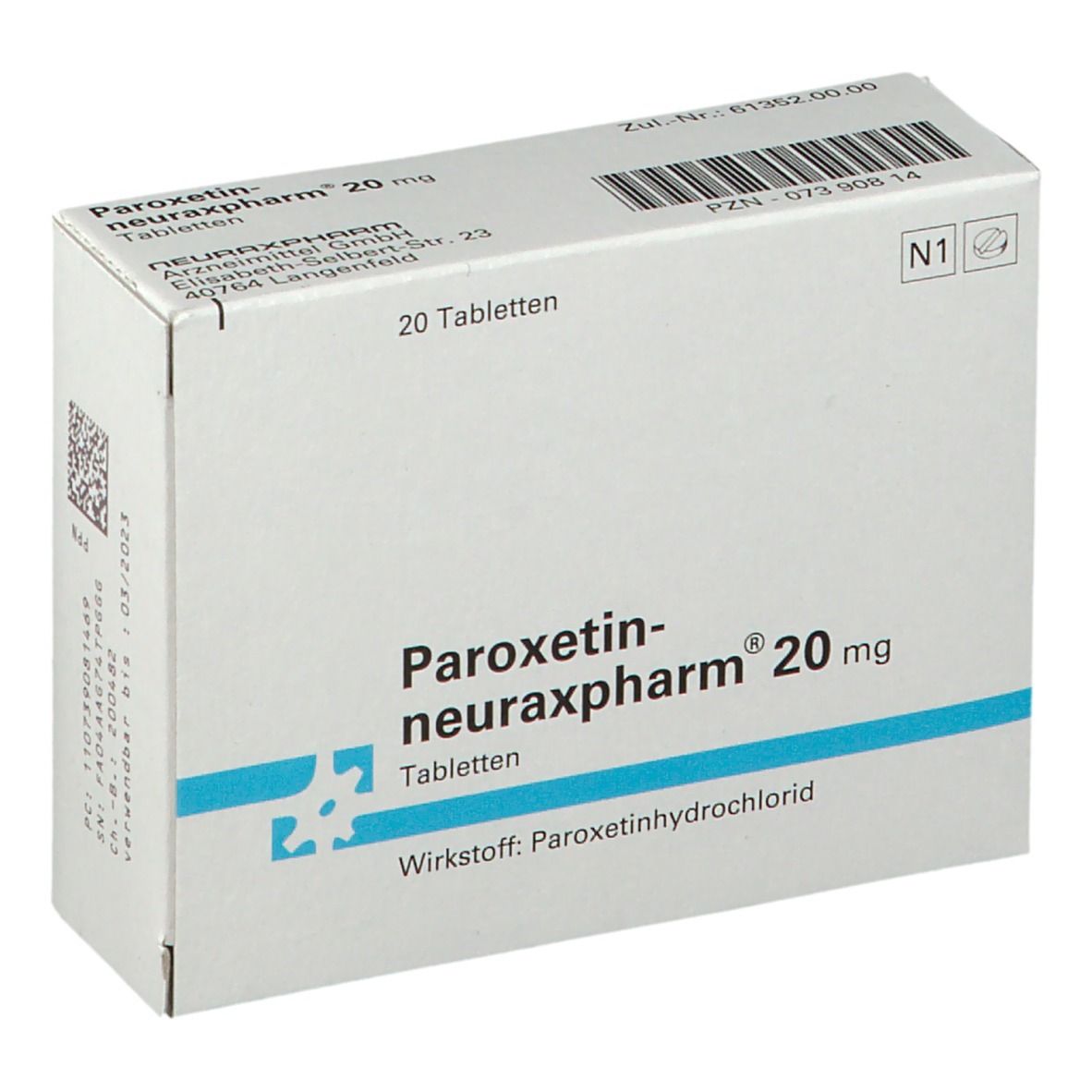 Paroxetin Neuraxpharm Mg St Mit Dem E Rezept Kaufen Shop Apotheke