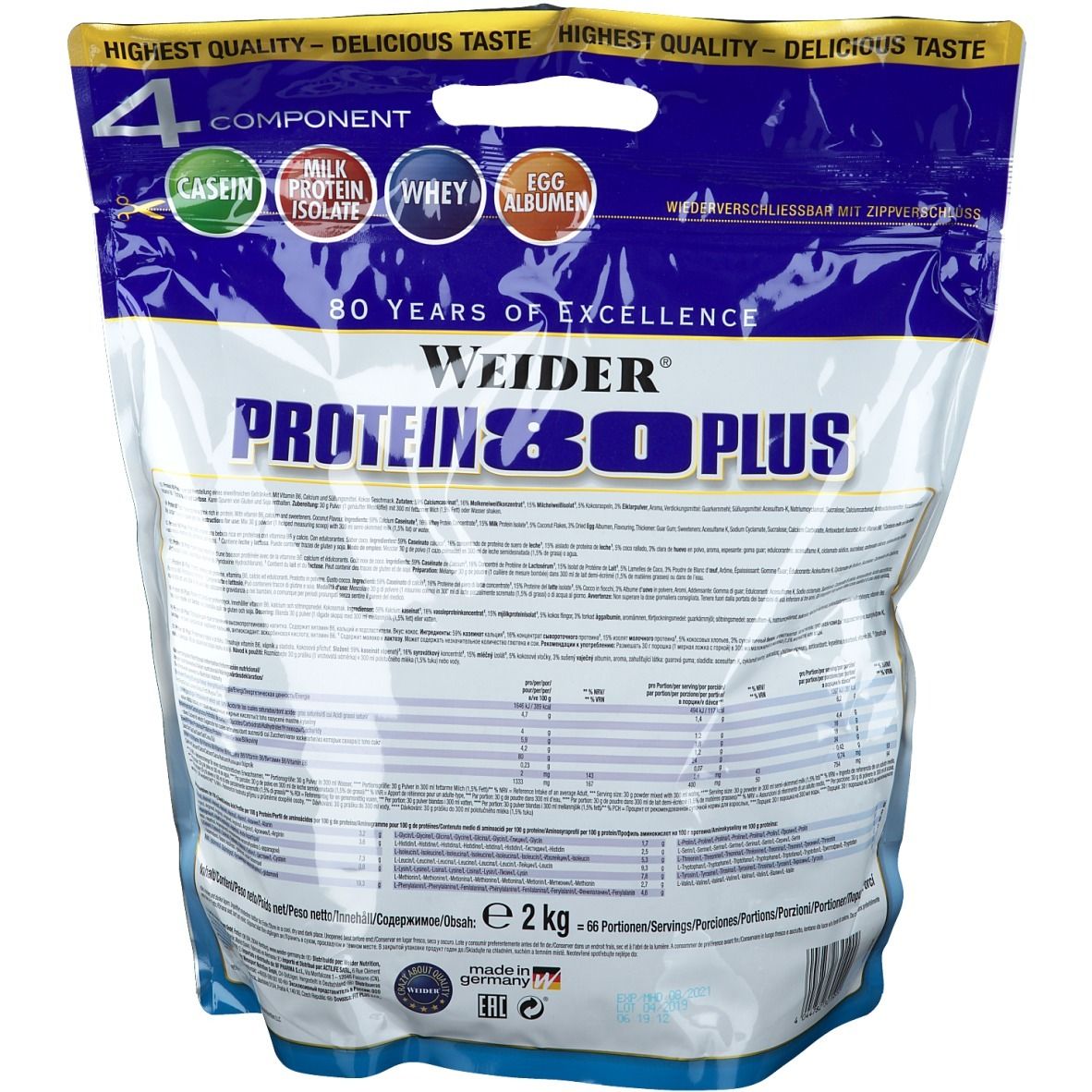 Weider Protein Plus Kokosnuss Pulver G Shop Apotheke At