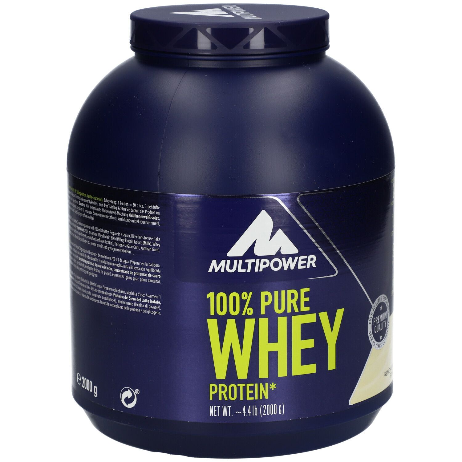 Multipower 100 Whey Protein Vanille Pulver 2000 G Shop Apotheke