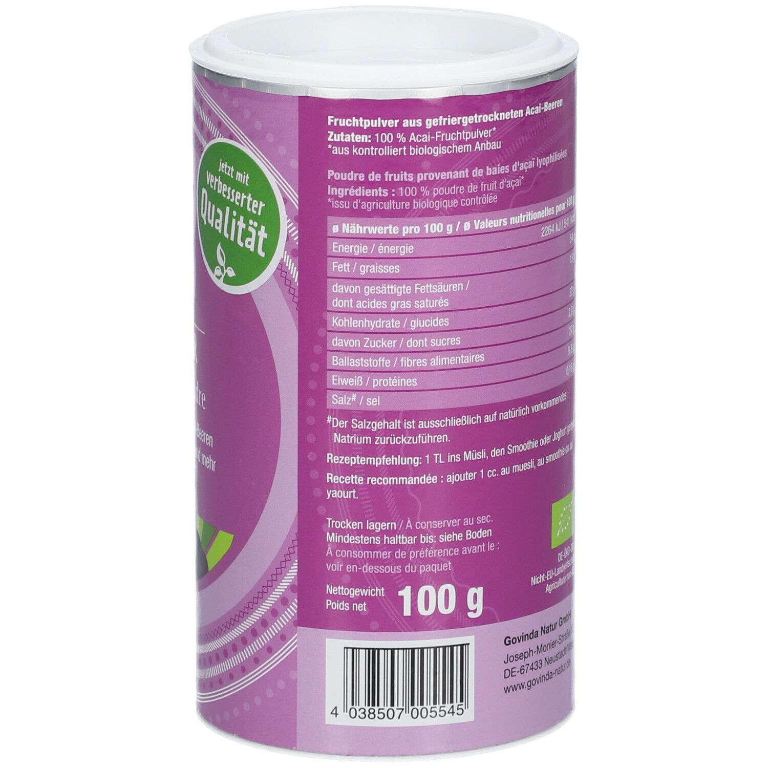 Govinda Acai Pulver 100 G Shop Apotheke