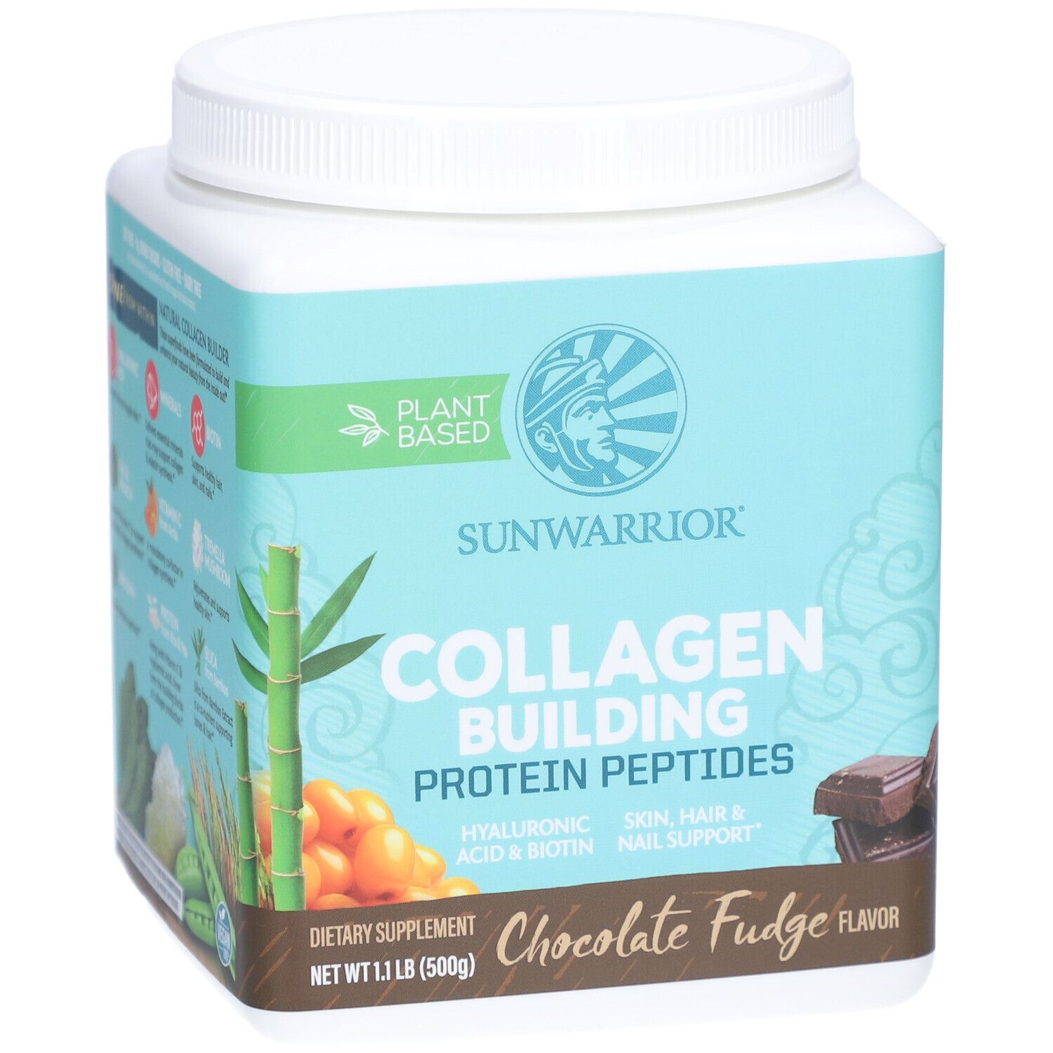 Sunwarrior Collagen Building Protein Peptide Chocolate Fudge G