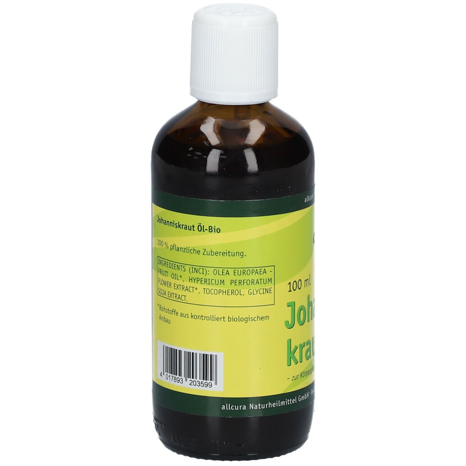 allcura Johanniskraut Öl Bio 100 ml shop apotheke at