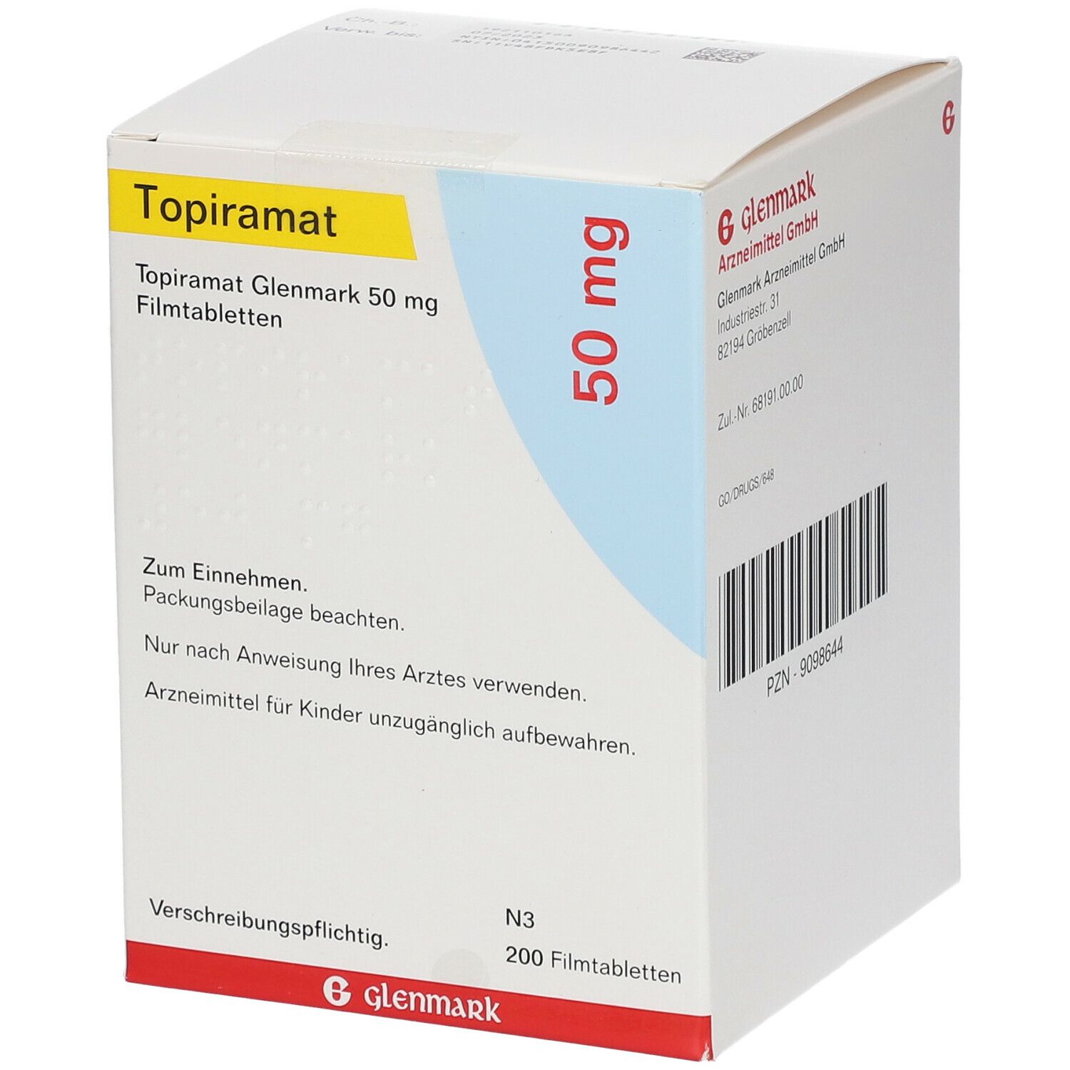 Topiramat Glenmark Mg St Mit Dem E Rezept Kaufen Shop Apotheke