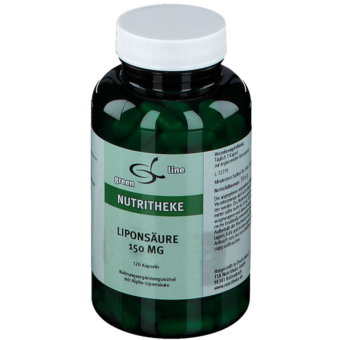 green line NUTRITHEKE Liponsäure 150 mg 120 St Shop Apotheke