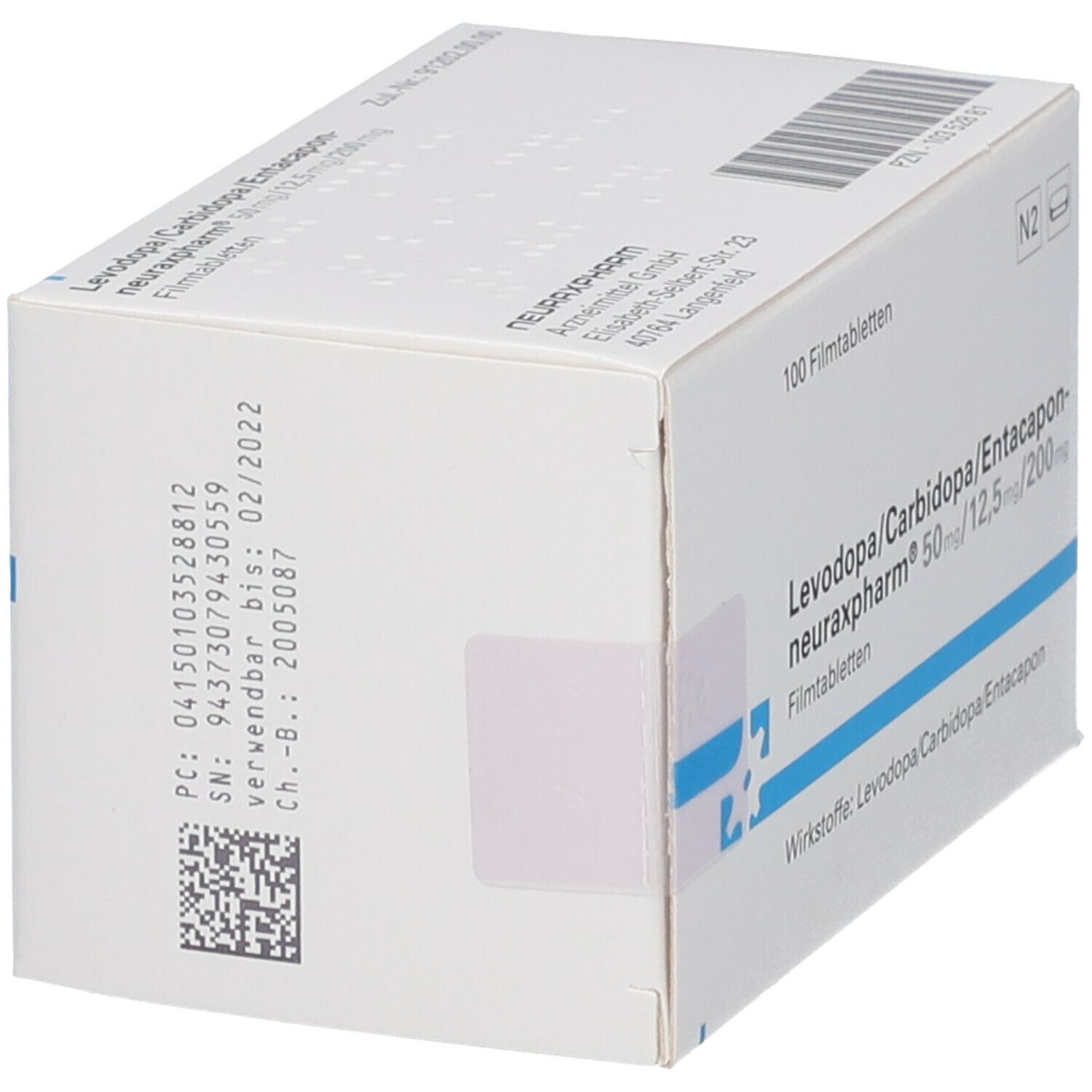 Levodopa Carbidopa Entacapon Neuraxpharm Mg Mg Mg St