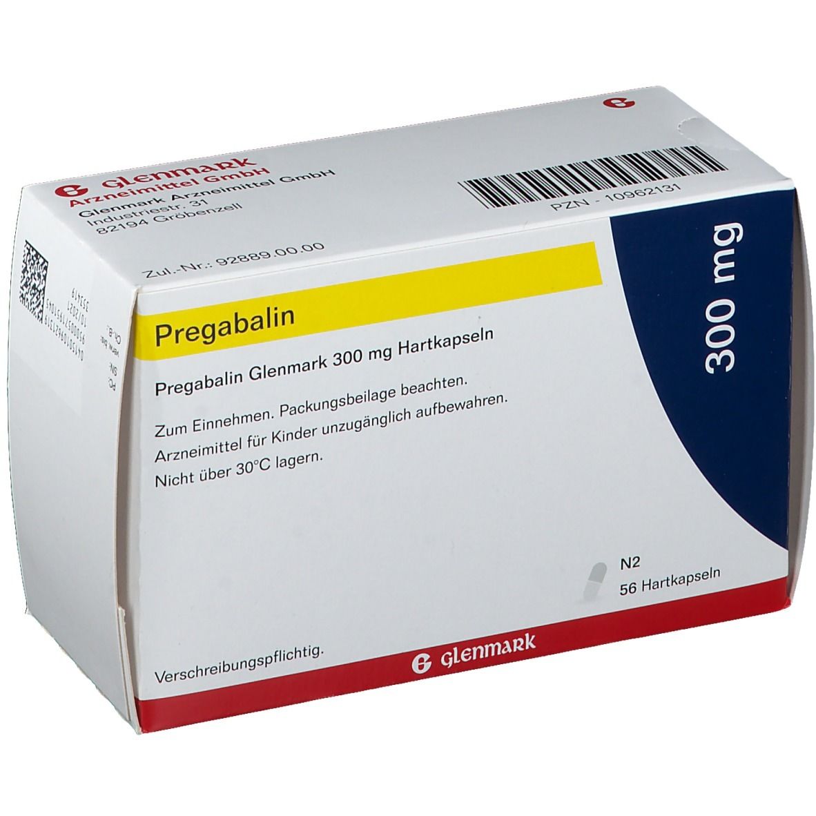 Pregabalin Glenmark 300 Mg 56 St Mit Dem E Rezept Kaufen Shop Apotheke