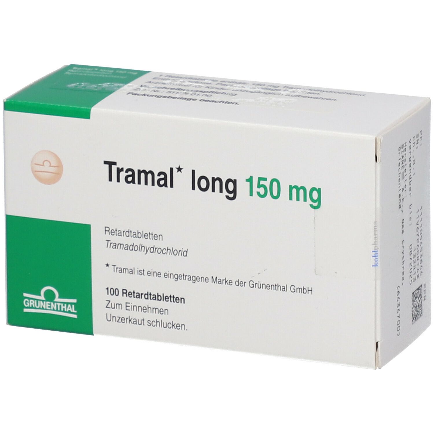 Tramal Long 150 Mg Retard 100 St Mit Dem E Rezept Kaufen Shop Apotheke