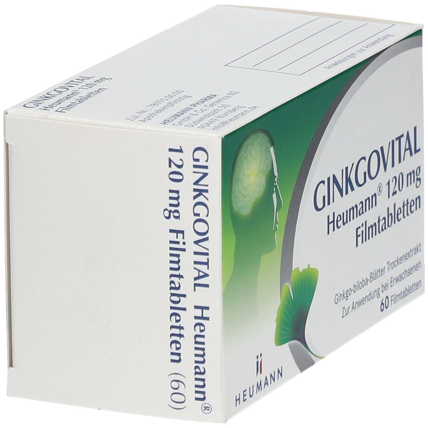 GINKGOVITAL Heumann 120 Mg Filmtabletten 60 St Shop Apotheke