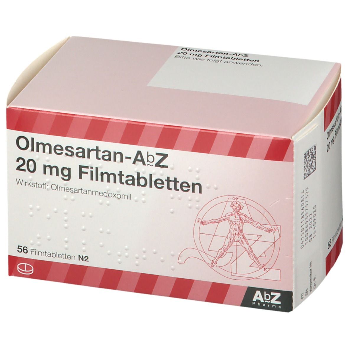 Olmesartan AbZ 20 Mg 56 St Mit Dem E Rezept Kaufen Shop Apotheke