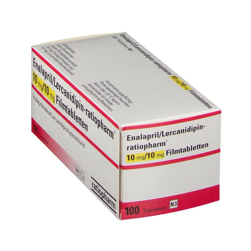 Enalapril Lercanidipin Ratiopharm Mg Mg St Mit Dem E Rezept