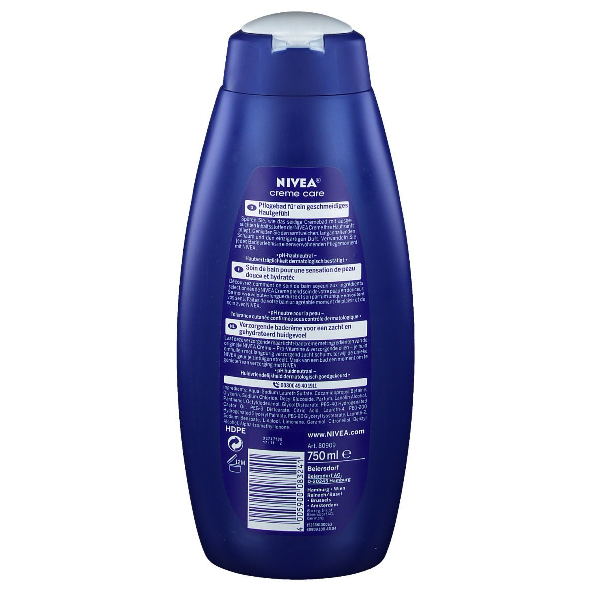 NIVEA Creme Care Pflegebad 750 Ml Shop Apotheke At