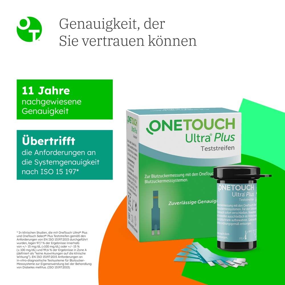 Onetouch Ultra Plus Blutzuckerteststreifen Zur Blutzucker Messung Bei