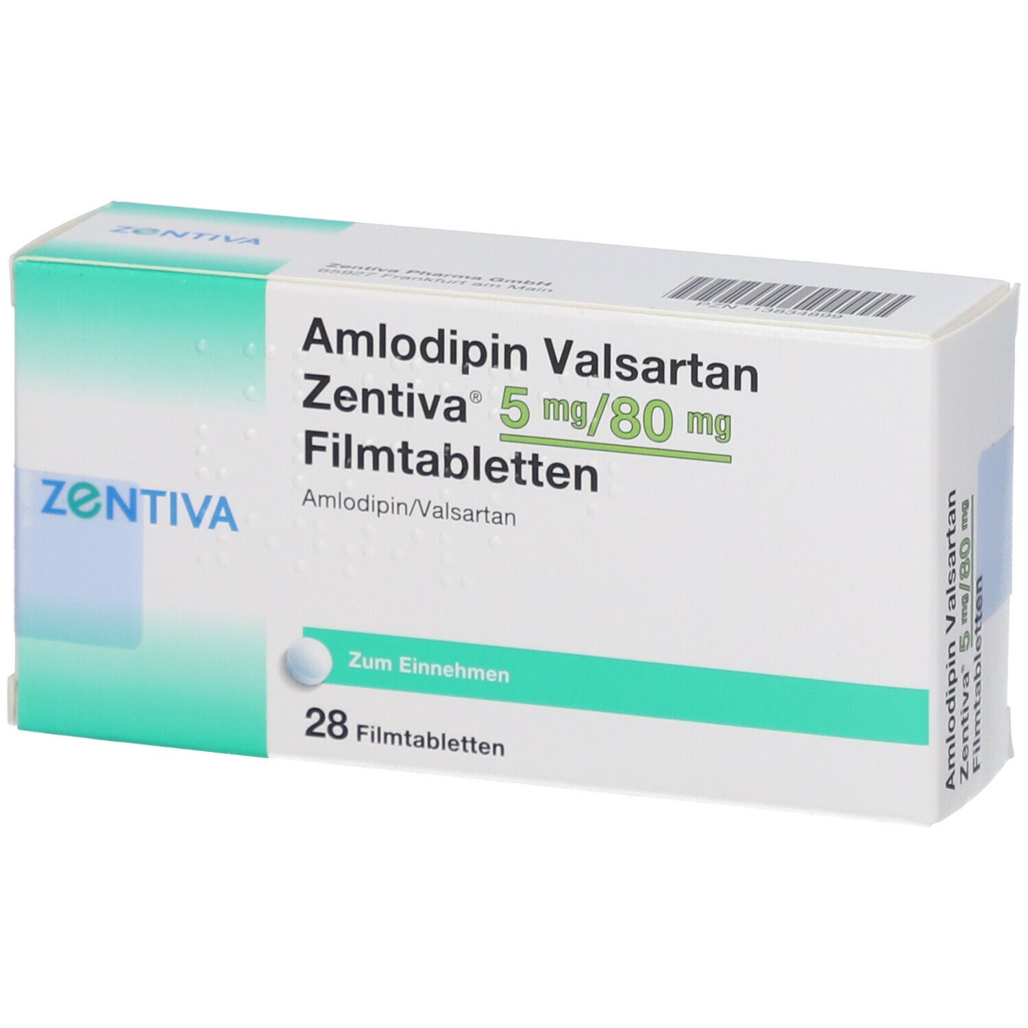 Amlodipin Valsartan Zentiva Mg Mg Filmtabl St Mit Dem E Rezept