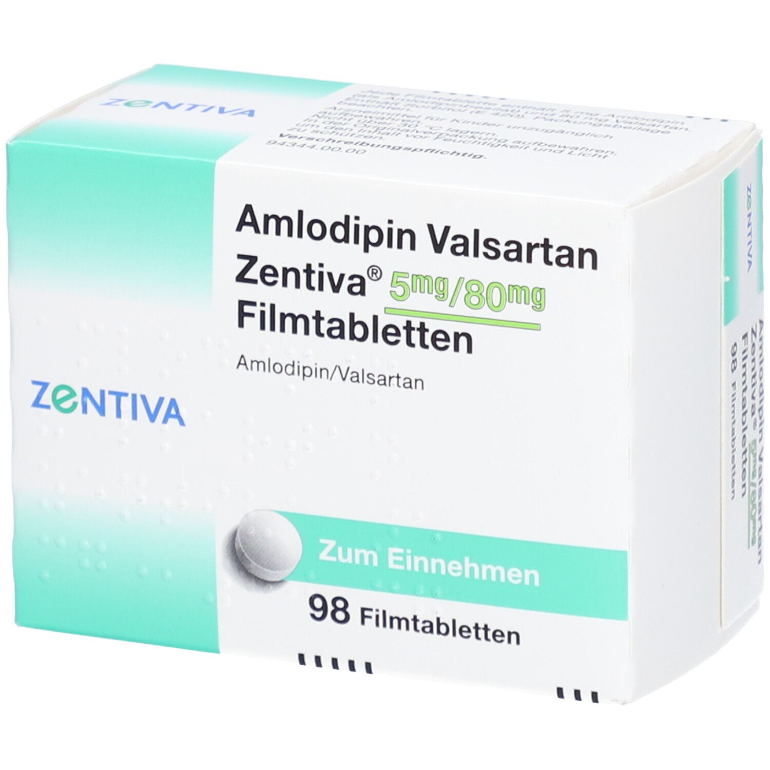 Amlodipin Valsartan Zentiva Mg Mg Filmtabl St Mit Dem E Rezept