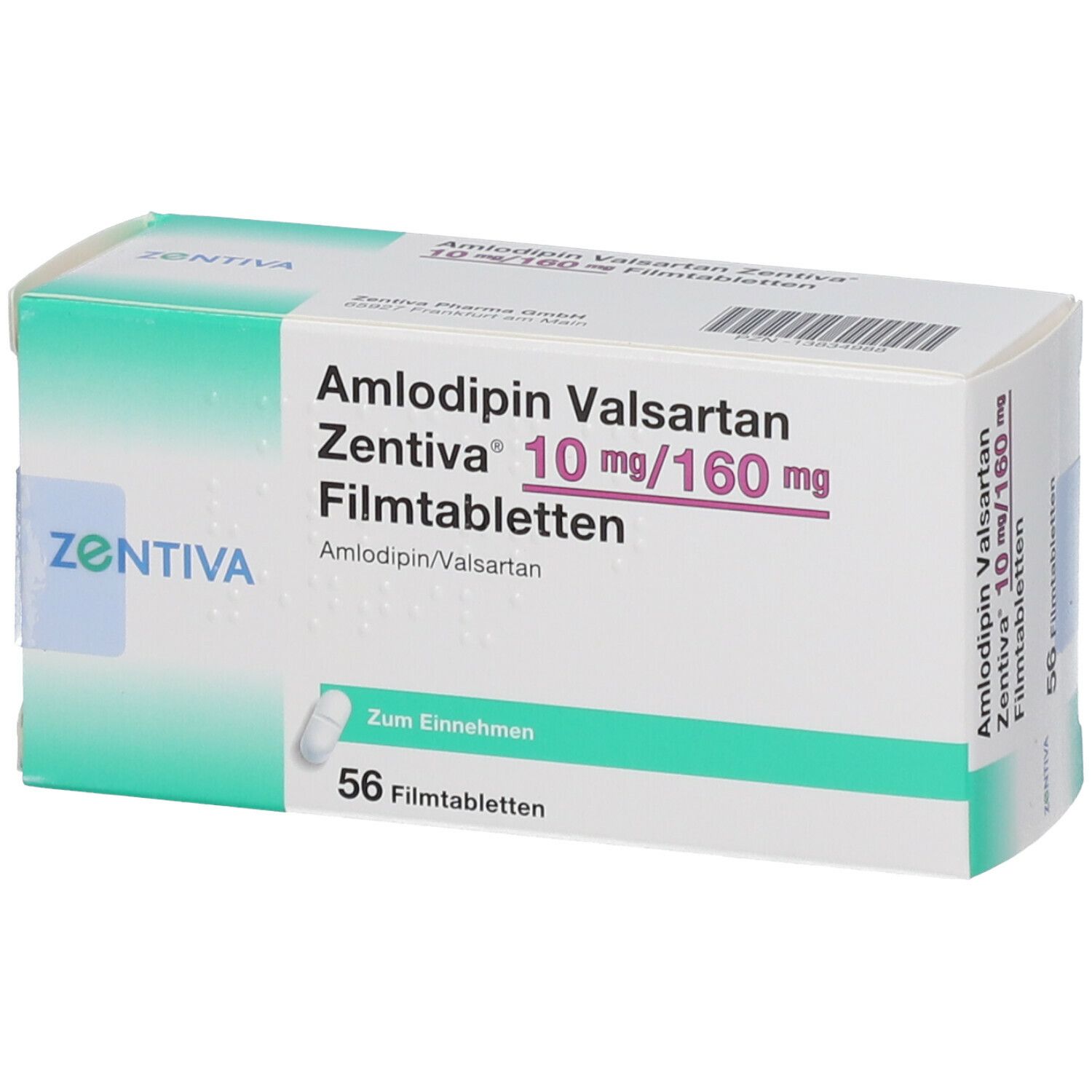 AMLODIPIN Valsartan Zentiva 10 Mg 160 Mg Filmtabl 56 St Mit Dem E