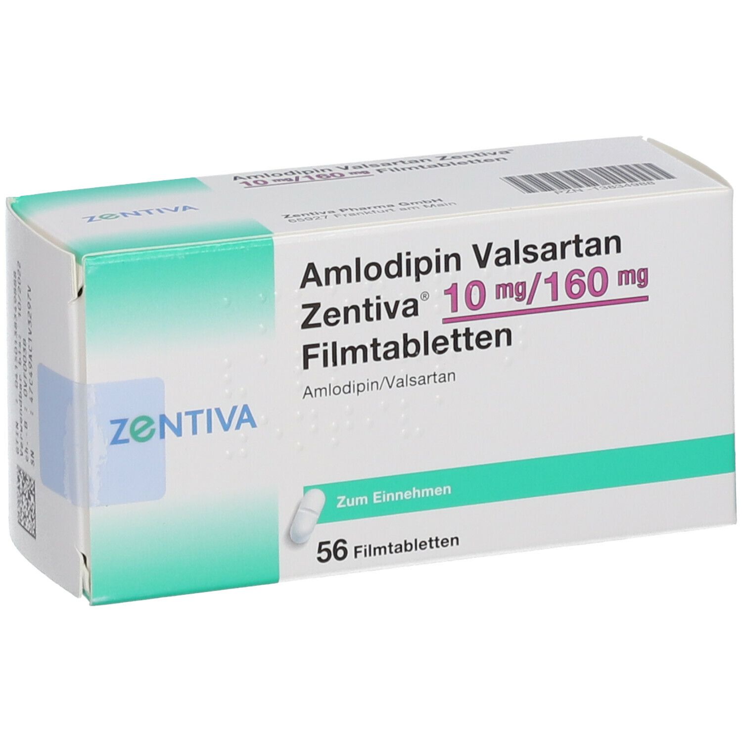 AMLODIPIN Valsartan Zentiva 10 Mg 160 Mg Filmtabl 56 St Mit Dem E