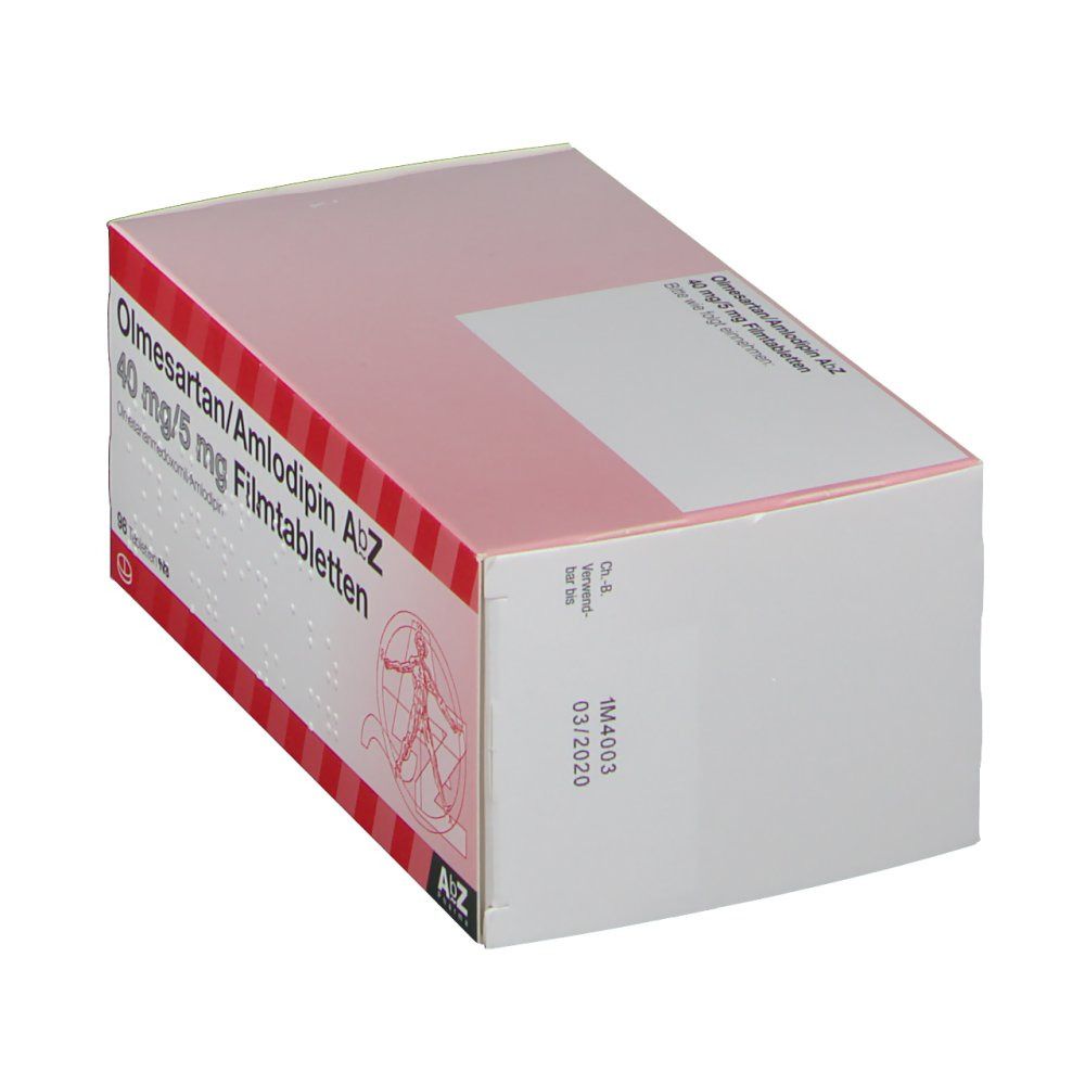 Olmesartan Amlodipin AbZ 40 Mg 5 Mg 98 St Mit Dem E Rezept Kaufen