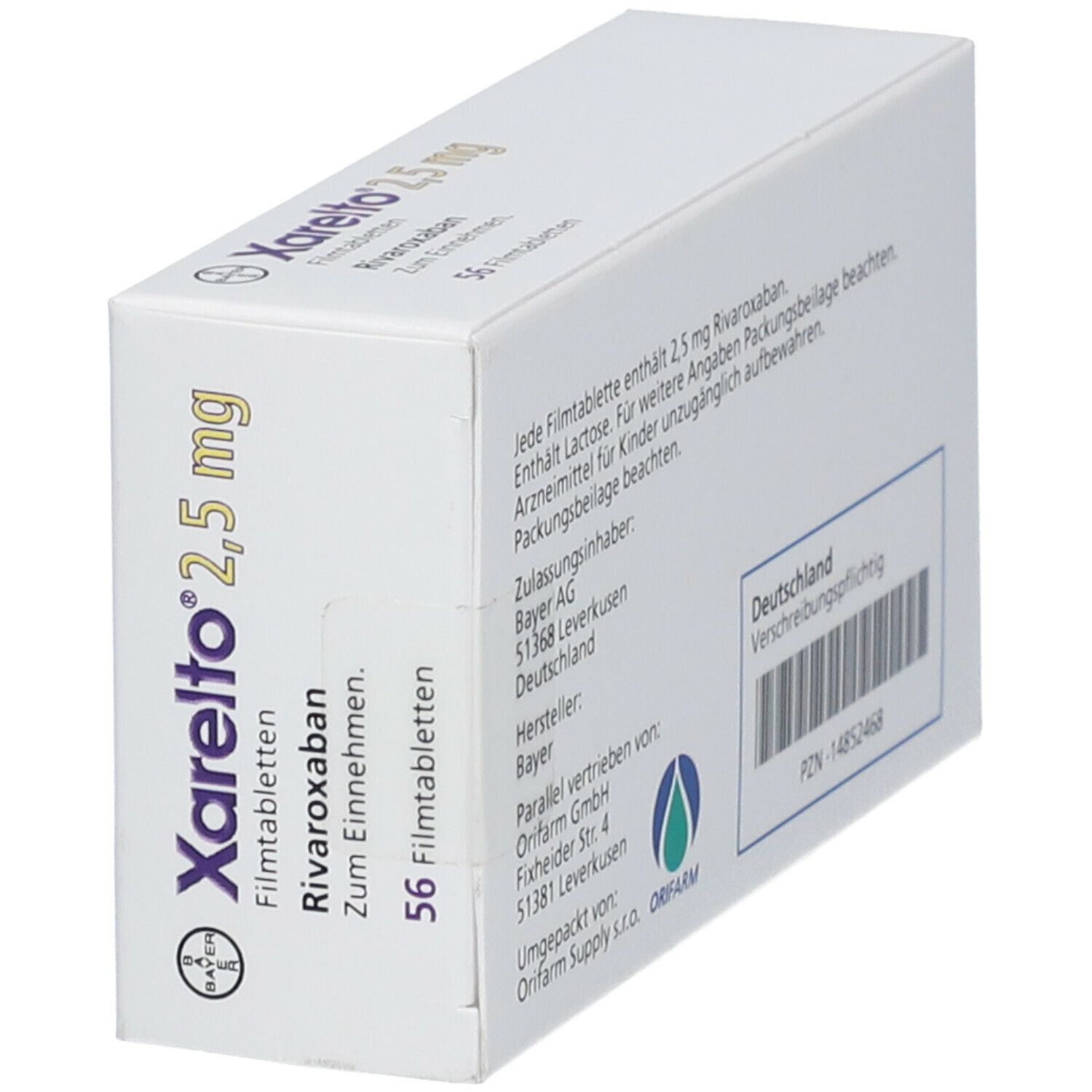 Xarelto Mg Filmtabletten St Mit Dem E Rezept Kaufen Shop Apotheke