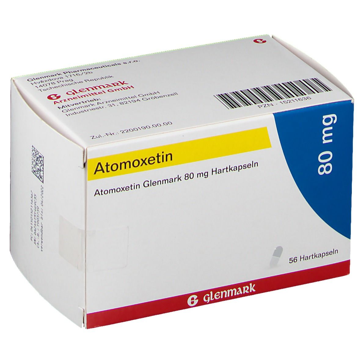 Atomoxetin Glenmark 80 Mg 56 St Mit Dem E Rezept Kaufen Shop Apotheke