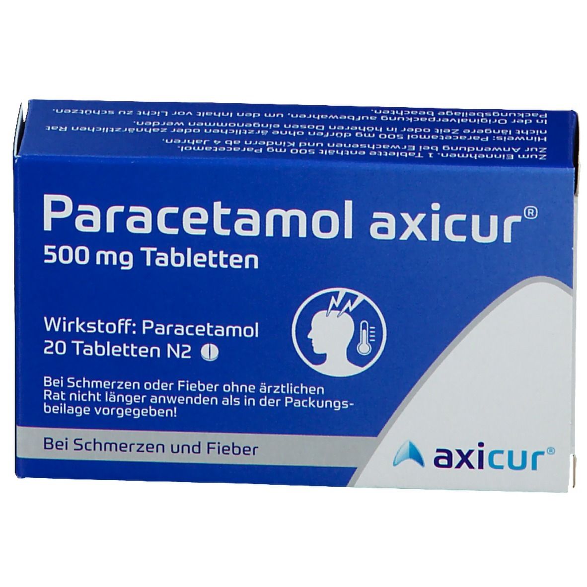 Paracetamol Axicur Mg Tabletten St Shop Apotheke