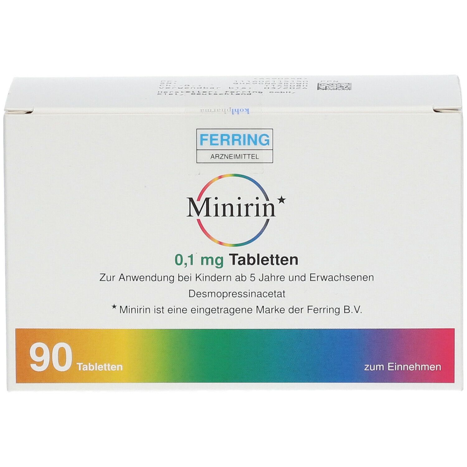 MINIRIN 0 1 Mg Tabletten 90 St Mit Dem E Rezept Kaufen Shop Apotheke