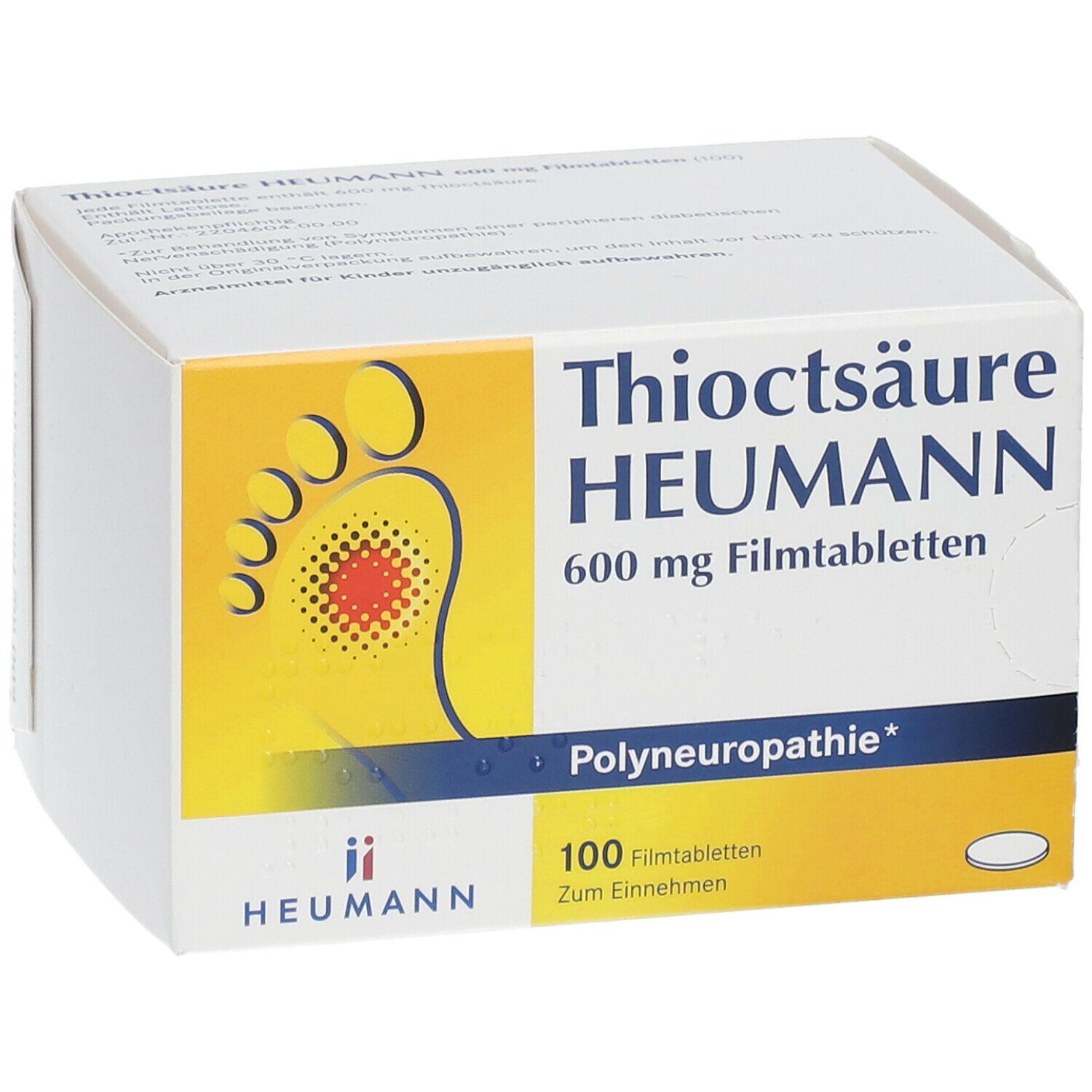 Thioctsäure Heumann 600 mg 100 St Shop Apotheke