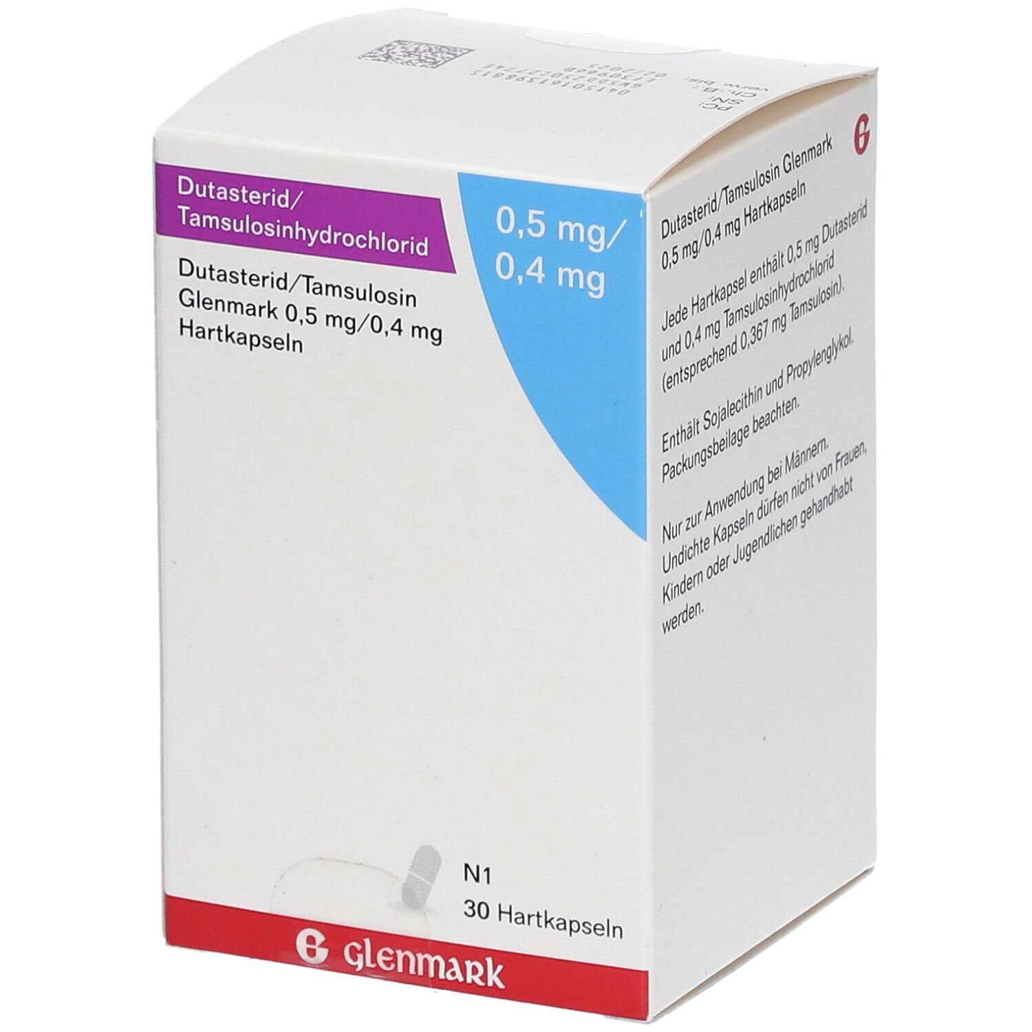 Dutasterid Tamsulosin Glenmark 0 5mg 0 4mg 30 St Mit Dem E Rezept