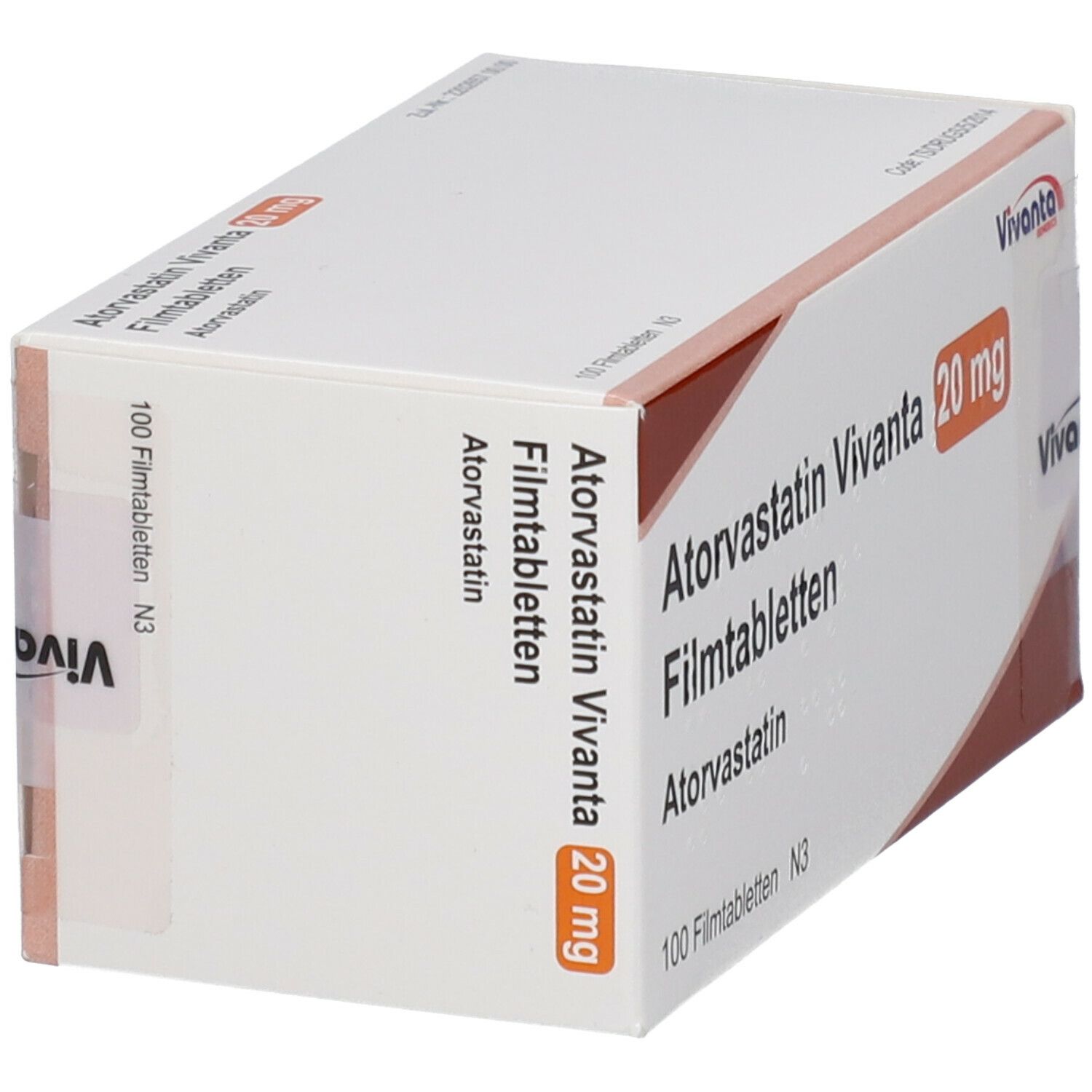 ATORVASTATIN Vivanta 20 Mg Filmtabletten 100 St Mit Dem E Rezept Kaufen