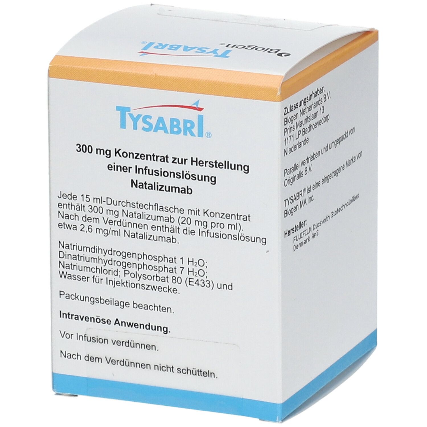 TYSABRI 300 Mg 20 Mg Ml Konz Z Herst E Inf Lsg 1 St Mit Dem E Rezept