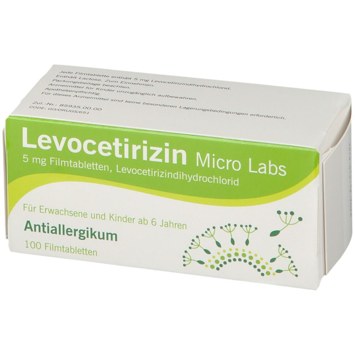 Levocetirizin Micro Labs 5 Mg 100 St Shop Apotheke