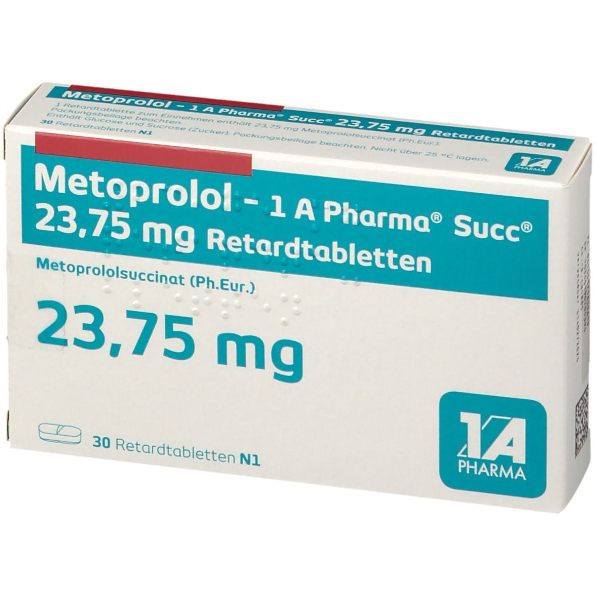 Metoprolol 1 A Pharma Succ 23 75 Mg 30 St Mit Dem E Rezept Kaufen