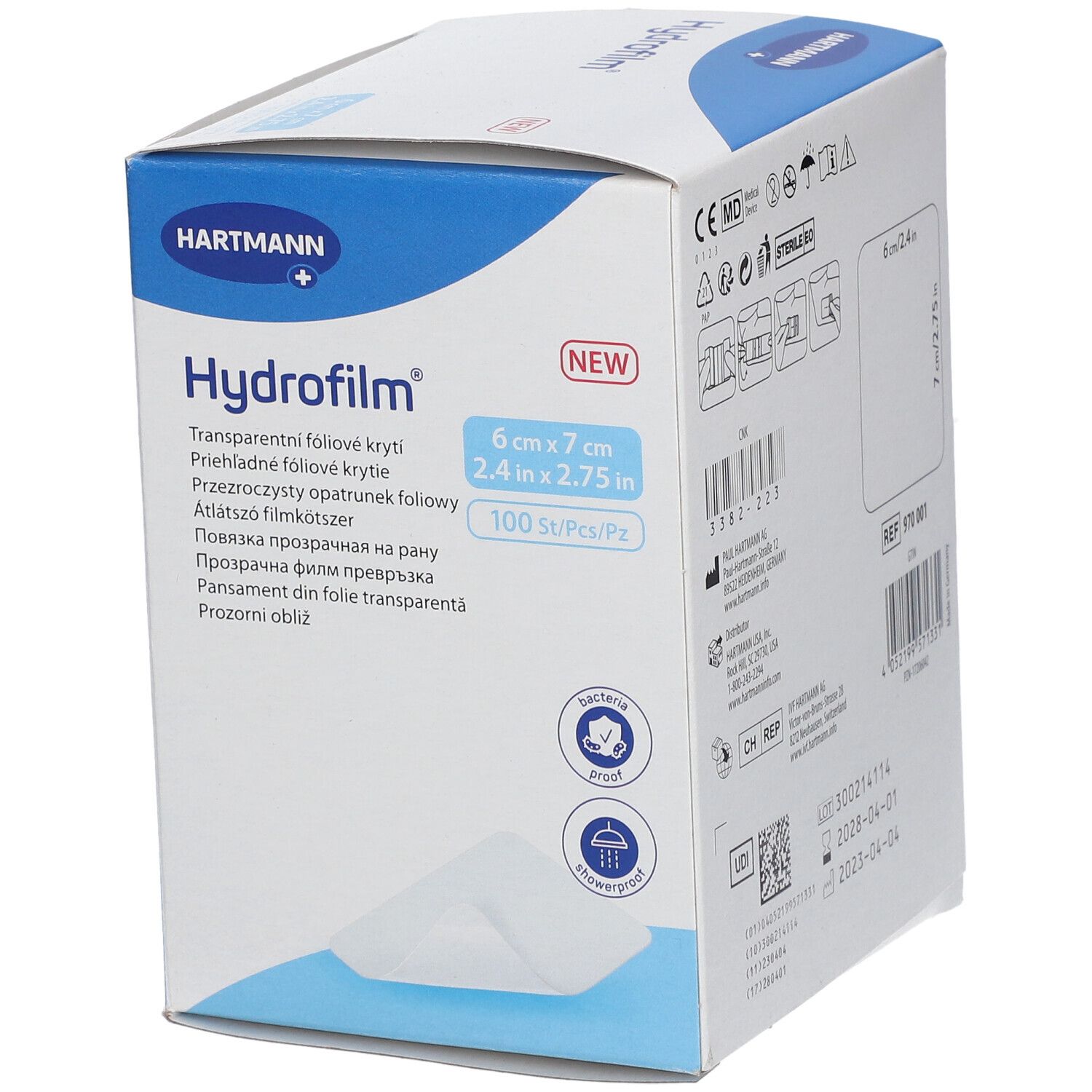 HYDROFILM Transparenter Folienverband 6x7 Cm 100 St Shop Apotheke