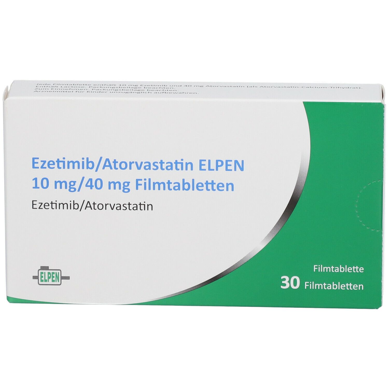 EZETIMIB Atorvastatin ELPEN 10 Mg 40 Mg Filmtabl 30 St Mit Dem E