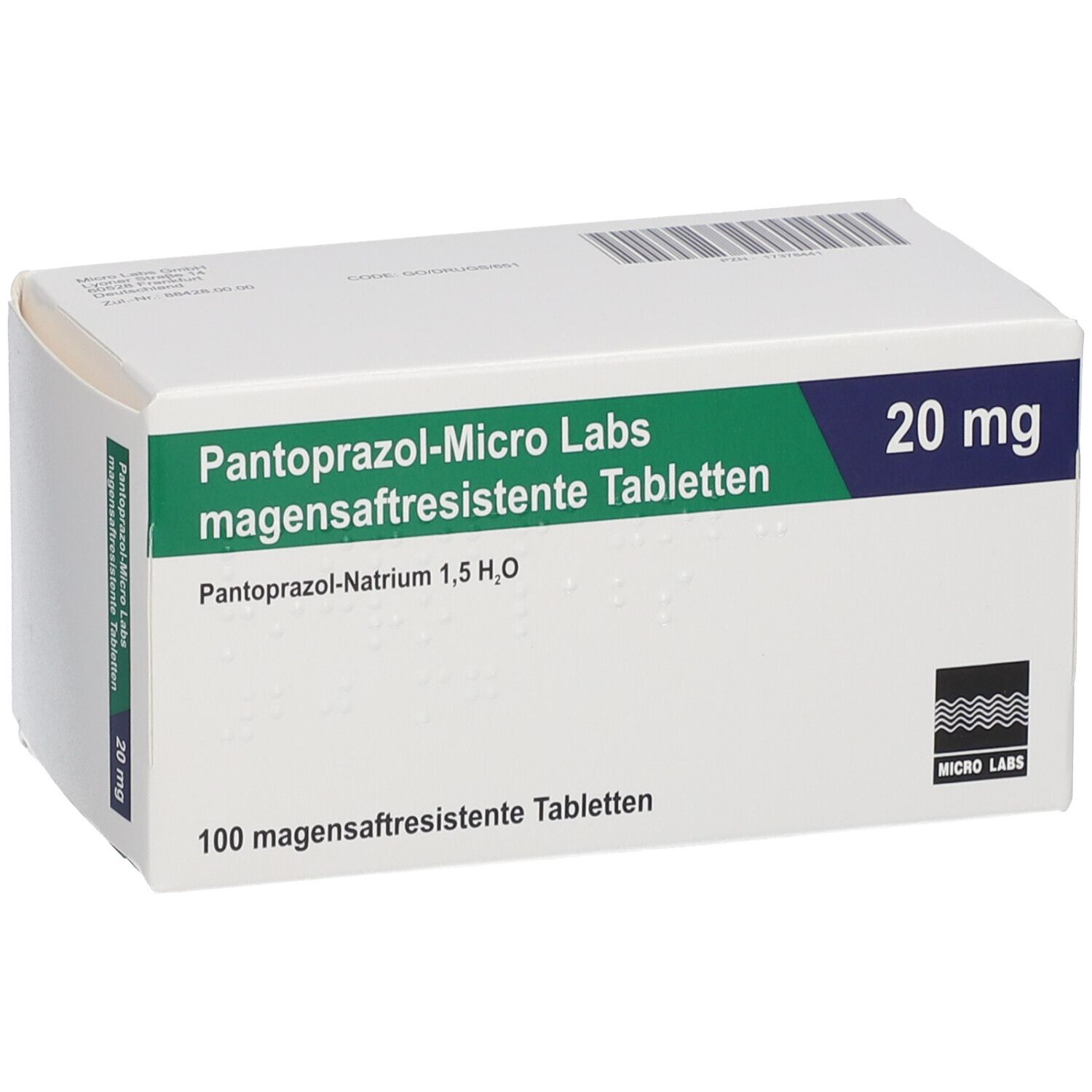 Pantoprazol Micro Labs Mg Magensaftr Tabletten St Mit Dem E