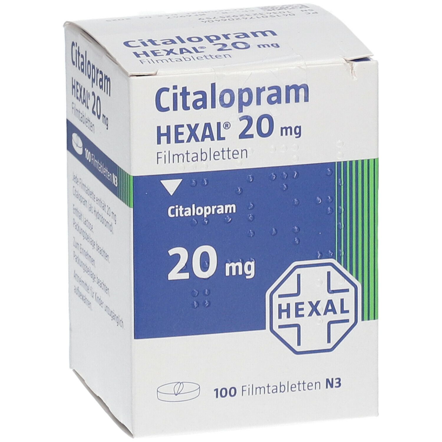 CITALOPRAM HEXAL 20 Mg Filmtabletten Dose 100 St Mit Dem E Rezept