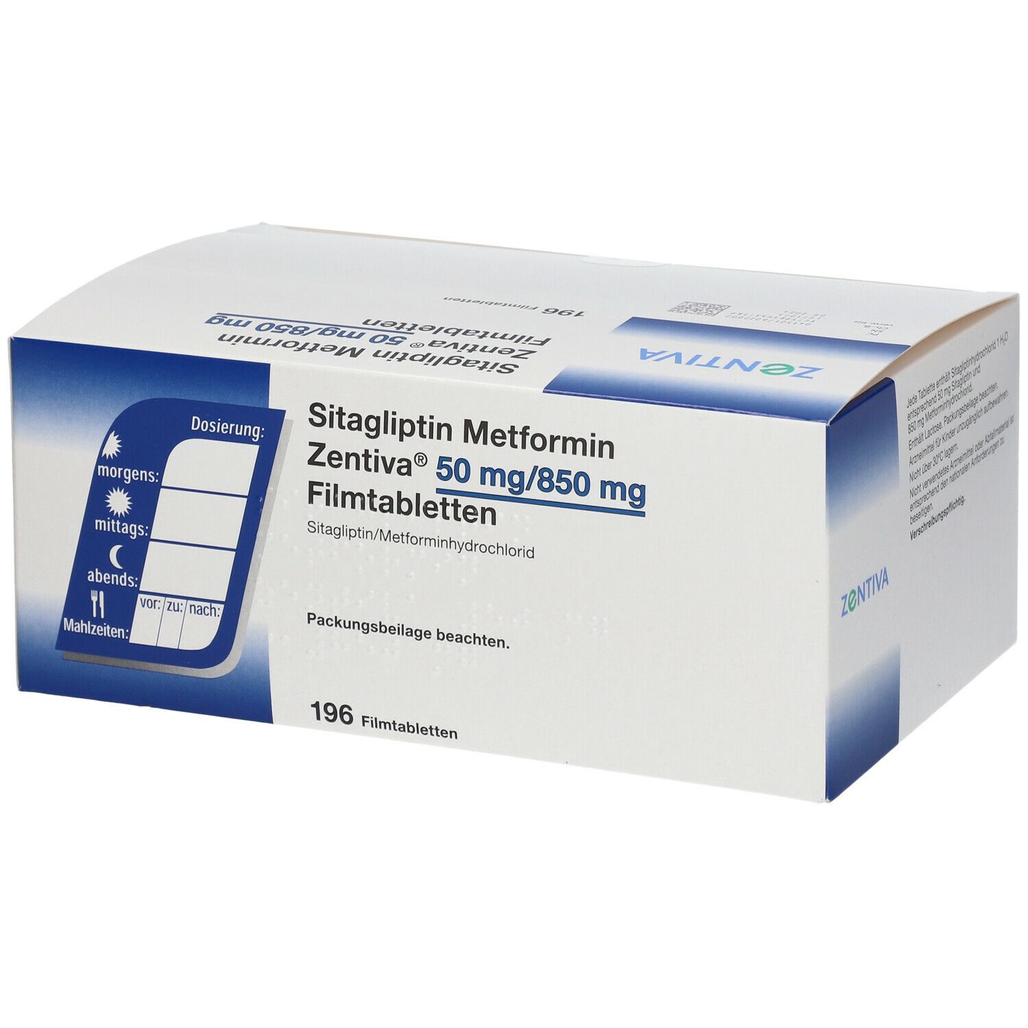 Sitagliptin Metformin Zentiva Mg Mg Fta St Mit Dem E Rezept